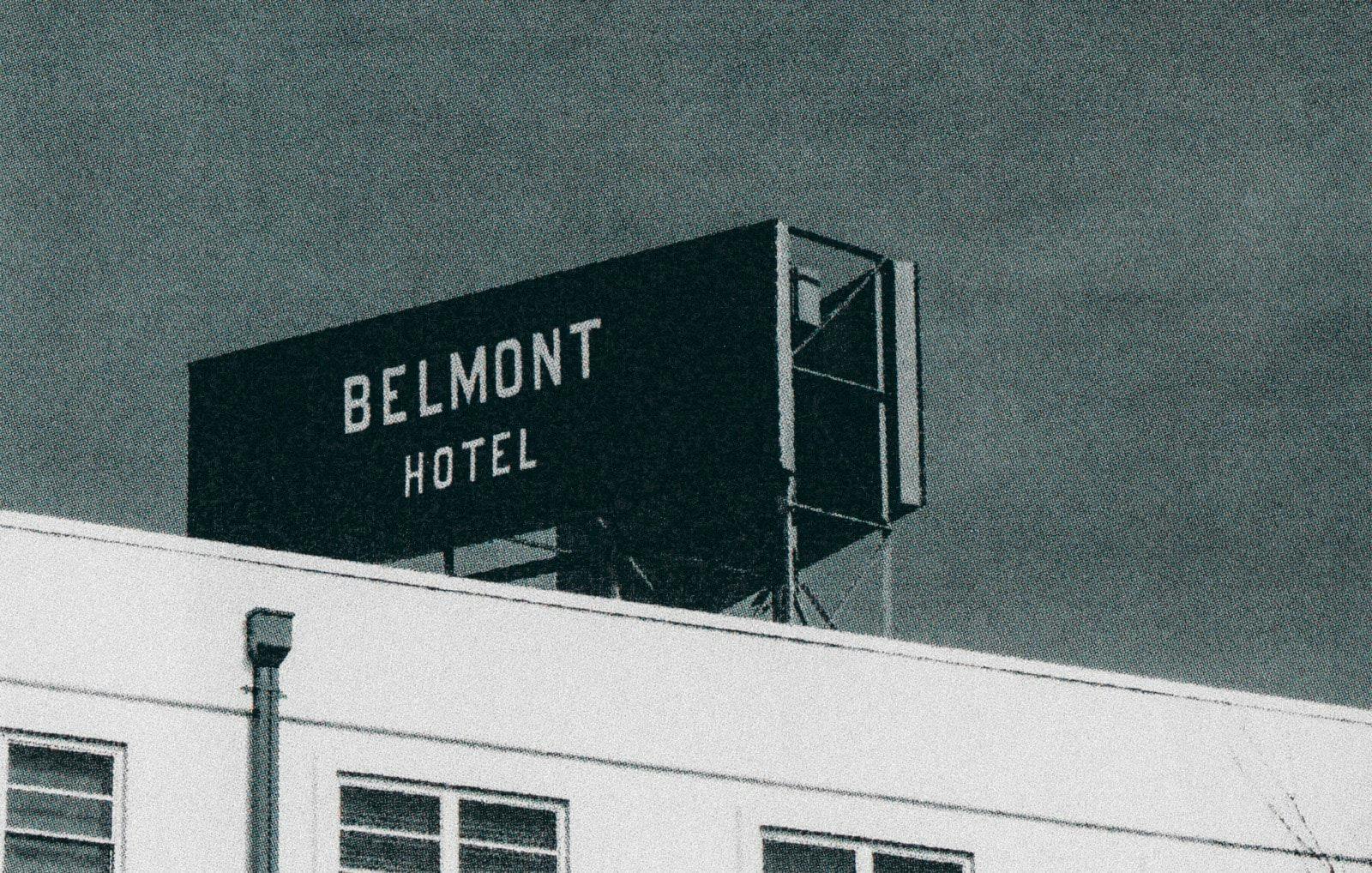 Billboard for the Belmont Hotel